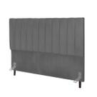 Cabeceira Cama Casal Queen Size 160 cm Lídia Suede E Frame