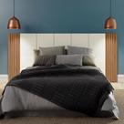 Cabeceira Cama Casal Ripado Dalla Costa 100% Mdf Cabeceira Cama Casal Ripado Dalla Costa 100% Mdf