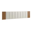 Cabeceira Cama King 10 Módulos Estofados e 4 Módulos Ripados MDF