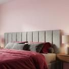 Cabeceira Cama King 10 Peças Decorativas Autocolante Cinza Estofado Modulado 2M Cabeceira Cama King 10 Peças Decorativas Autocolante Cinza Estofado Modulado 2M