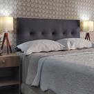 Cabeceira Cama King Botonê Berlim Corano Cinza 120 RBL