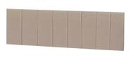 Cabeceira Cama King Painel Estofada 1,95 Almofadada Bege