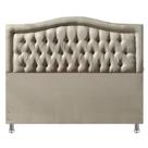 Cabeceira Cama Queen Capitone Sophia Provençal Linho Bege 120 RBL