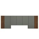 Cabeceira Cama Queen Ripada 3,50m NCS 100% MDF Casa Lar