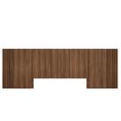 Cabeceira Cama Queen Ripada 3,50m NN 100% MDF Casa Lar Cabeceira Cama Queen Ripada 3,50m NN 100% MDF Casa Lar