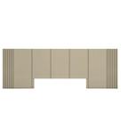 Cabeceira Cama Queen Ripada 3,50m TN 100% MDF Casa Lar
