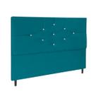 Cabeceira Cama Solteira 90 cm Virgínia Suede