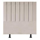 Cabeceira Cama Solteiro Box 100cm Karla Carla material sintético Bege