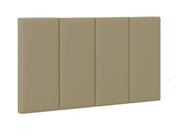 Cabeceira Cama Solteiro Placa Estofada 90 cm Suspensa Itália - Caramelo Suede