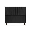 Cabeceira Cancun Casal 140 cm Suede Preto
