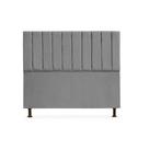 Cabeceira Cancun Queen 160 cm Suede Cinza