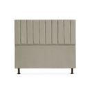 Cabeceira Cancun Solteiro 90 cm Suede Bege