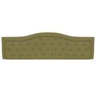 Cabeceira Capitonada Realeza King 195cm Suede Tabaco
