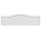Cabeceira Capitonada Realeza Queen 160cm Suede Branco