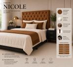 Cabeceira Capitonê King SRJ Suede Cor Terracota