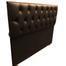Cabeceira Capitone Luna Cama Box Marrom Casal RBL 140 x 120