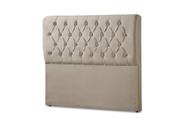 Cabeceira casal 1.40 Barcelona classic suede areia