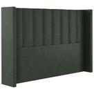 Cabeceira Casal 138 cm Barcell Veludo Verde Soon