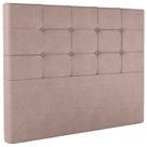 Cabeceira Casal 138 cm Berlin Veludo Rose Soon