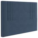 Cabeceira Casal 138 cm London Veludo Azul Soon