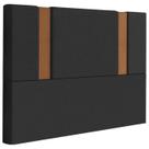 Cabeceira Casal 138 cm Veron Veludo Preto Soon