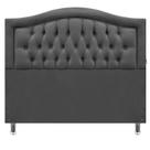Cabeceira Casal 140 Cama Box Sophia Provençal Cinza Suede Com Pés RBL