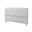 Cabeceira Casal 140cm Para Cama Box Sofia Branco