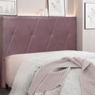 Cabeceira Casal 140Cm Veludo Aquilla