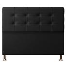 Cabeceira Casal 1,40m Atenas Suede Preto - Pallazio