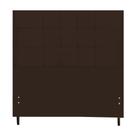 Cabeceira Casal 144 Cm Maveric Marrom para Cama Box Estofada