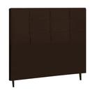 Cabeceira Casal 144 Cm New Style Marrom para Cama Box Estofada - JBE Móveis