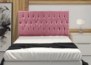Cabeceira Casal 1,60m Mari Suede Rosa SKY MOBILE