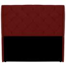 Cabeceira Casal Alta com Botões Izza 140cm Suede Marsala Cabeceira Casal Alta com Botões Izza 140cm Suede Marsala