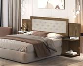 Cabeçeira Casal Box Áustria 100% Mdf Multimídias P/ 138/158 Cm -Com Captone -Basoto