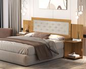 Cabeçeira Casal Box Áustria 100% Mdf Multimídias P/ 138/158 Cm -Com Captone