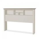 Cabeceira Casal Box Havana Bege Off White/Madeira