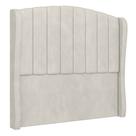 Cabeceira Casal Cama Box 140cm Glenda I02 Veludo Bege - Mpozenato