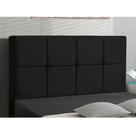 Cabeceira Casal Cama Box 140cm para Quarto Roma Suede Preto I02 - D Rossi Cabeceira Casal Cama Box 140cm para Quarto Roma Suede Preto I02 - D Rossi