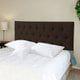 Cabeceira Casal Cama Box Capitone Luna Suede Liso Marrom 140 x 80 RBL