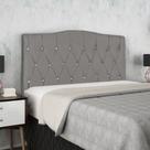 Cabeceira Casal Celine para Quarto 140cm Cinza