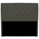 Cabeceira Casal Com Capitonê Izza 140cm Suede Tabaco