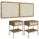 Cabeceira Casal E 2 Mesas Cabeceira Palinha 28977 Hanover Dourado Artesano