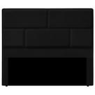 Cabeceira Casal Estofada para Cama Box Jade Veludo Preto