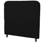 Cabeceira Casal Estofada para Cama Box Lizza Veludo Preto