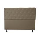 Cabeceira Casal Juliana 140cm Para Cama Box Suede Capuccino - DS Estofados