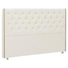 Cabeceira Casal king 195 cm Flora Bouclé Off White - Nexta Casa