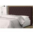 Cabeceira Casal King 195cm Para Cama Box Lady Suede Marrom - SA Móveis Cabeceira Casal King 195cm Para Cama Box Lady Suede Marrom - SA Móveis