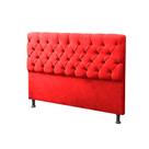 Cabeceira Casal King 195cm Para Cama Box Sofia Suede Vermelho - DS Estofados