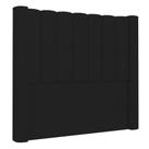 Cabeceira Casal King Cama Box 195cm Claire I02 Veludo Preto - Mpozenato Cabeceira Casal King Cama Box 195cm Claire I02 Veludo Preto - Mpozenato