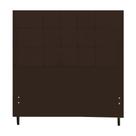 Cabeceira Casal King Size 195 Cm Maveric Marrom para Cama Box Estofada -